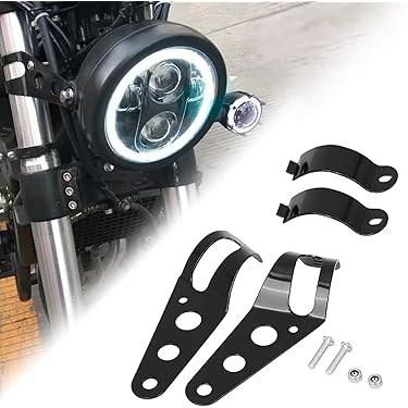 PS250用　ヘッドライトステー（角目）＋フロントキャリア　セット a4e4a94fa050ae67dd9e3f77b82d2b